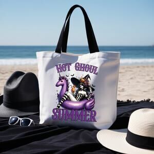 Hot Ghoul Summer Beach Tote Halloween